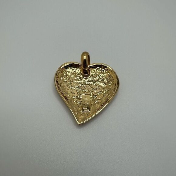 Yves Saint Laurent YSL 90’s Heart Pendant “In Love Again” - Picture 2 of 7